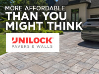 More affordable than you might think. Unilock Pavers and Walls