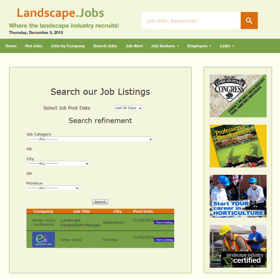 landscape.jobs - Landscape Ontario