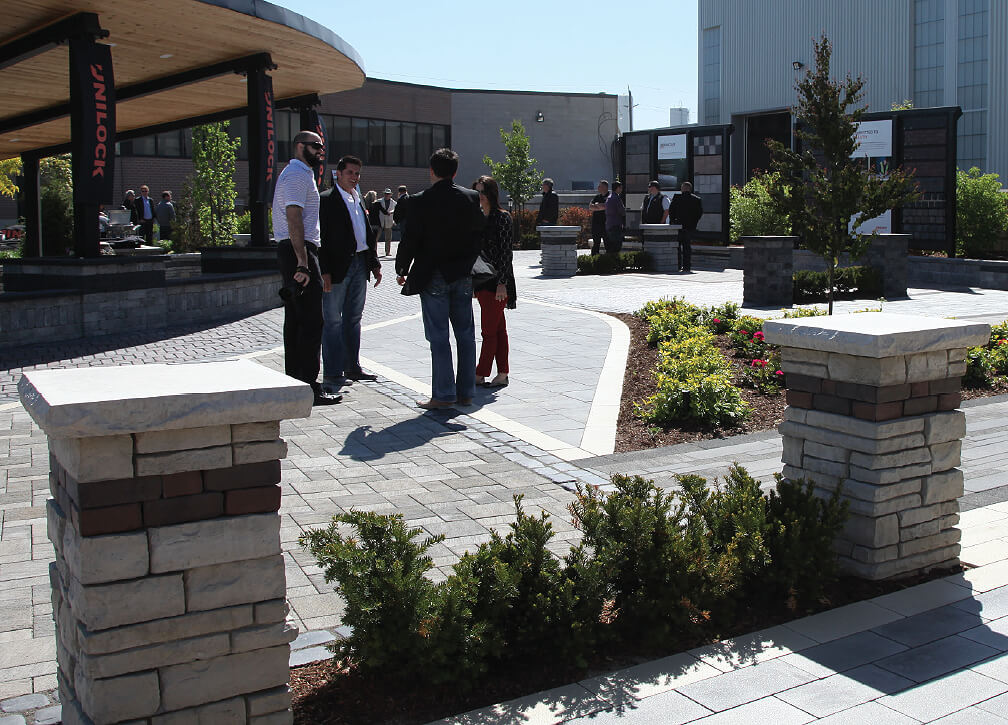 Unilock outdoor showroom
