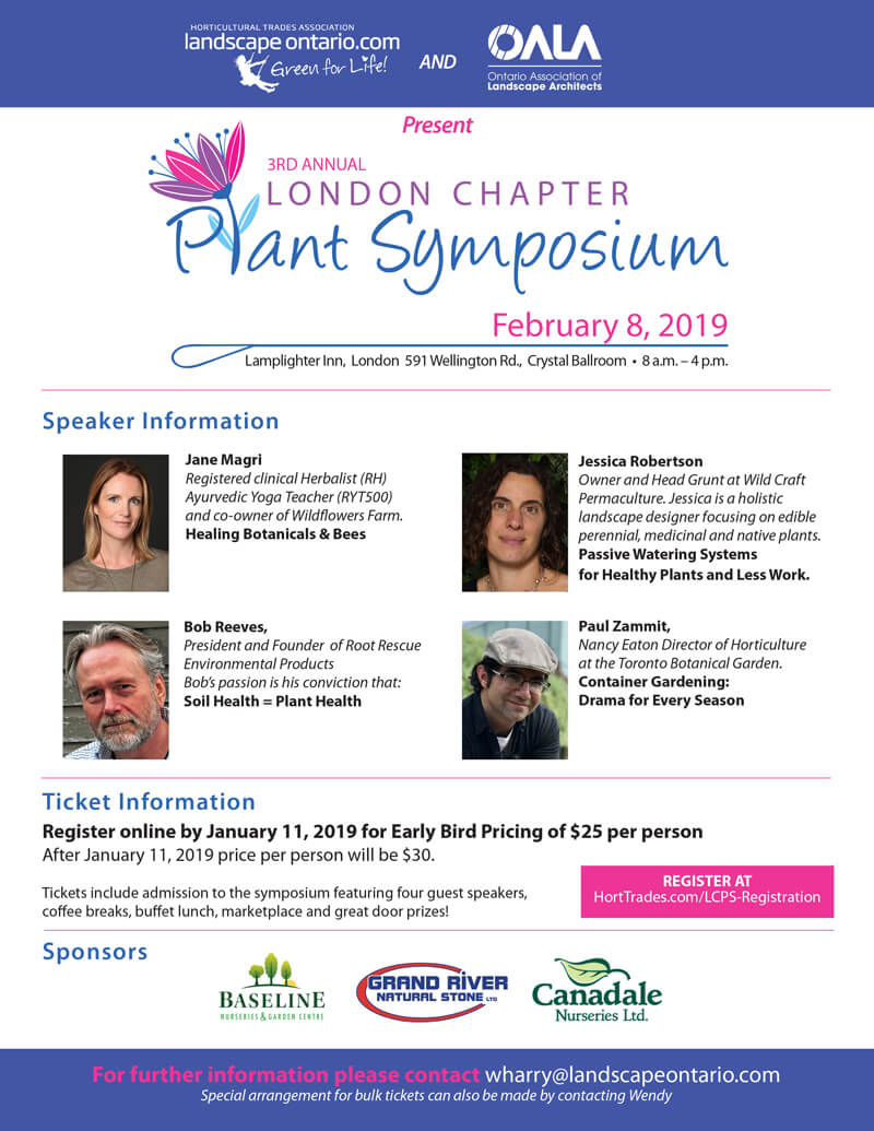 London Chapter Plant Sympoium 2019 flyer