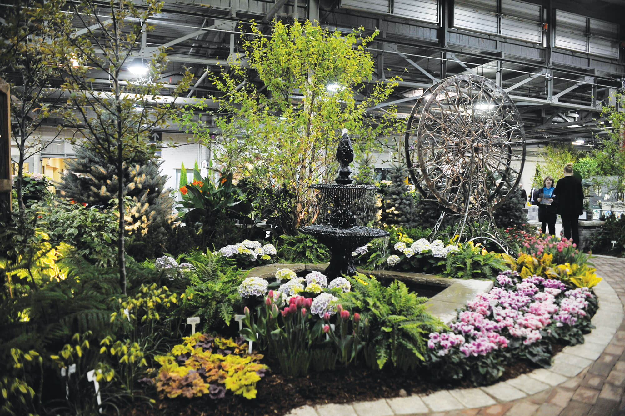 feature garden at flower show