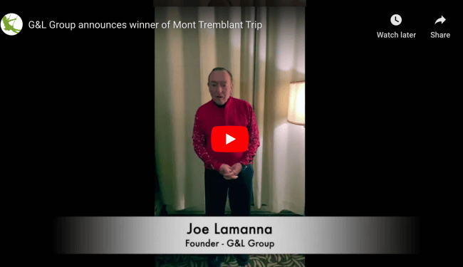 G&L Group Annual Mont Tremblant Giveaway - Winner Announcement