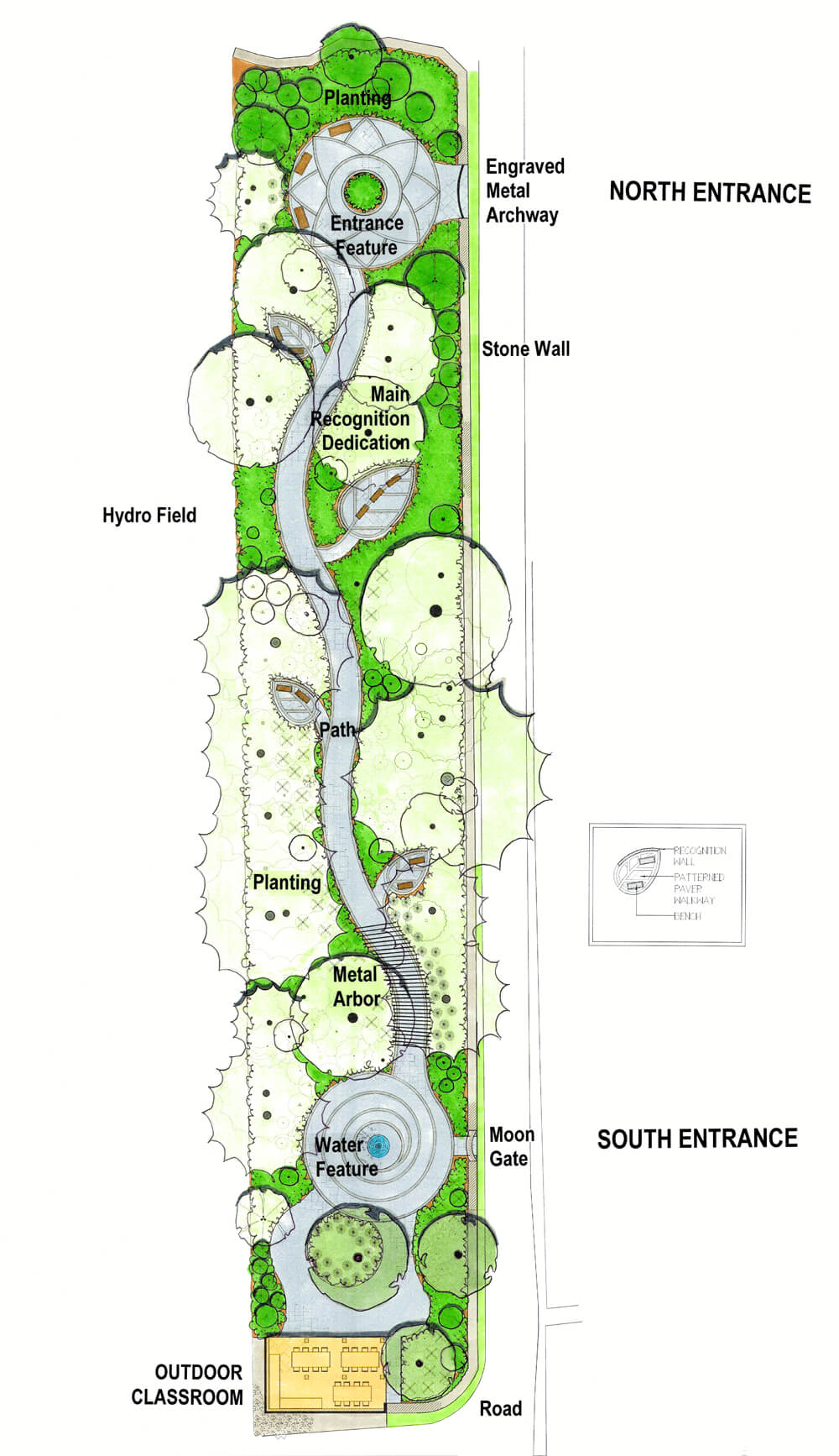 concept drawing of the garden