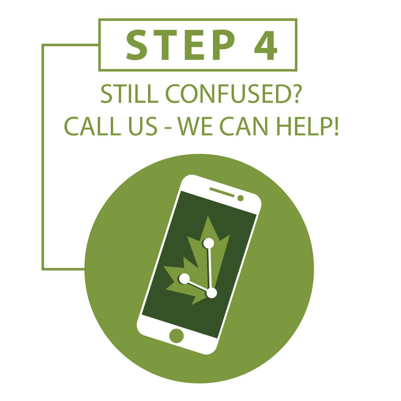 Step 4: Still Confused?  Call us.  We can help.